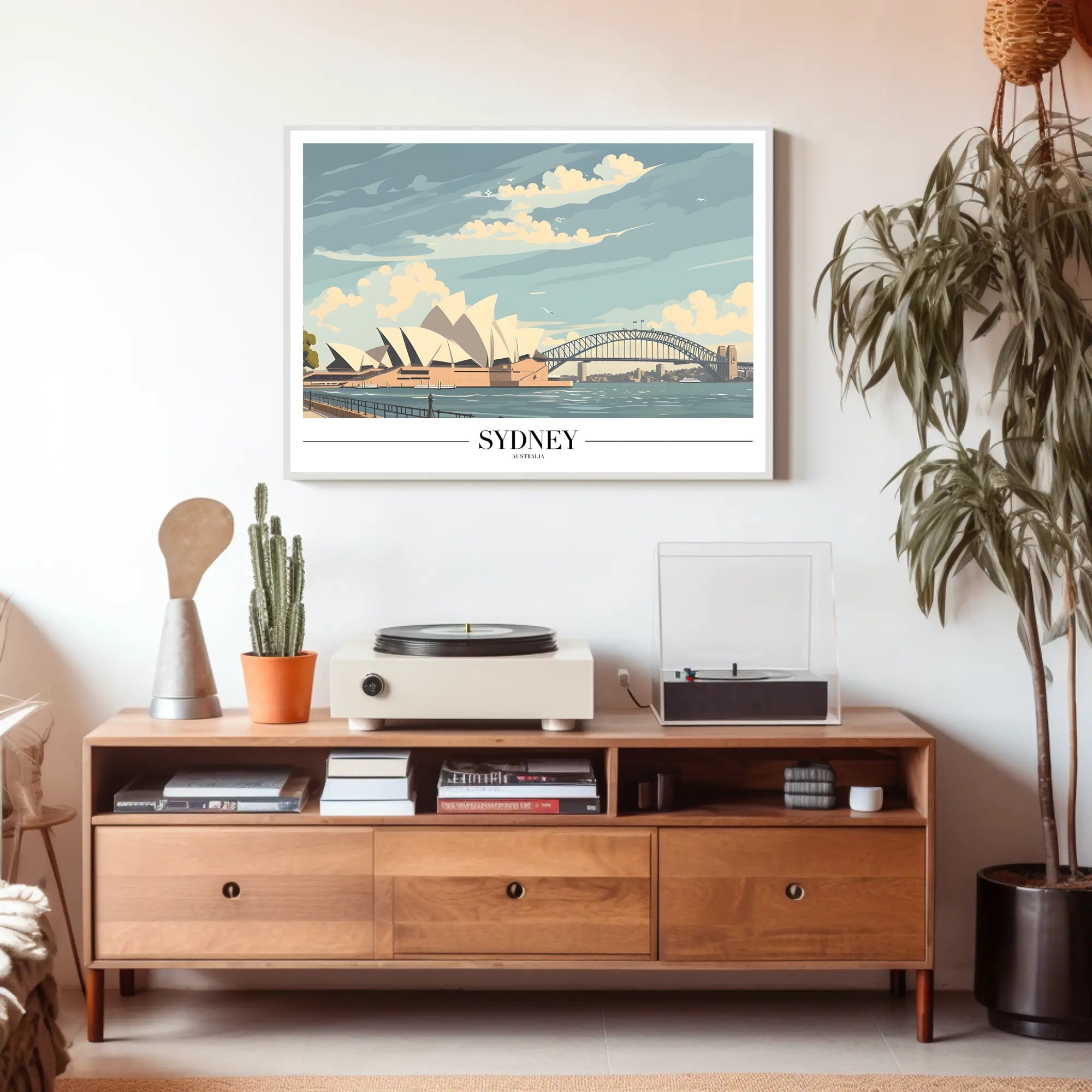 Sydney Icons Modern Travel Art: Travel Poster PosterGoat