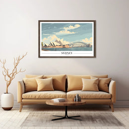 Sydney Icons Modern Travel Art: Travel Poster PosterGoat