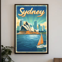 Sydney Opera House Travel Poster PosterGoat
