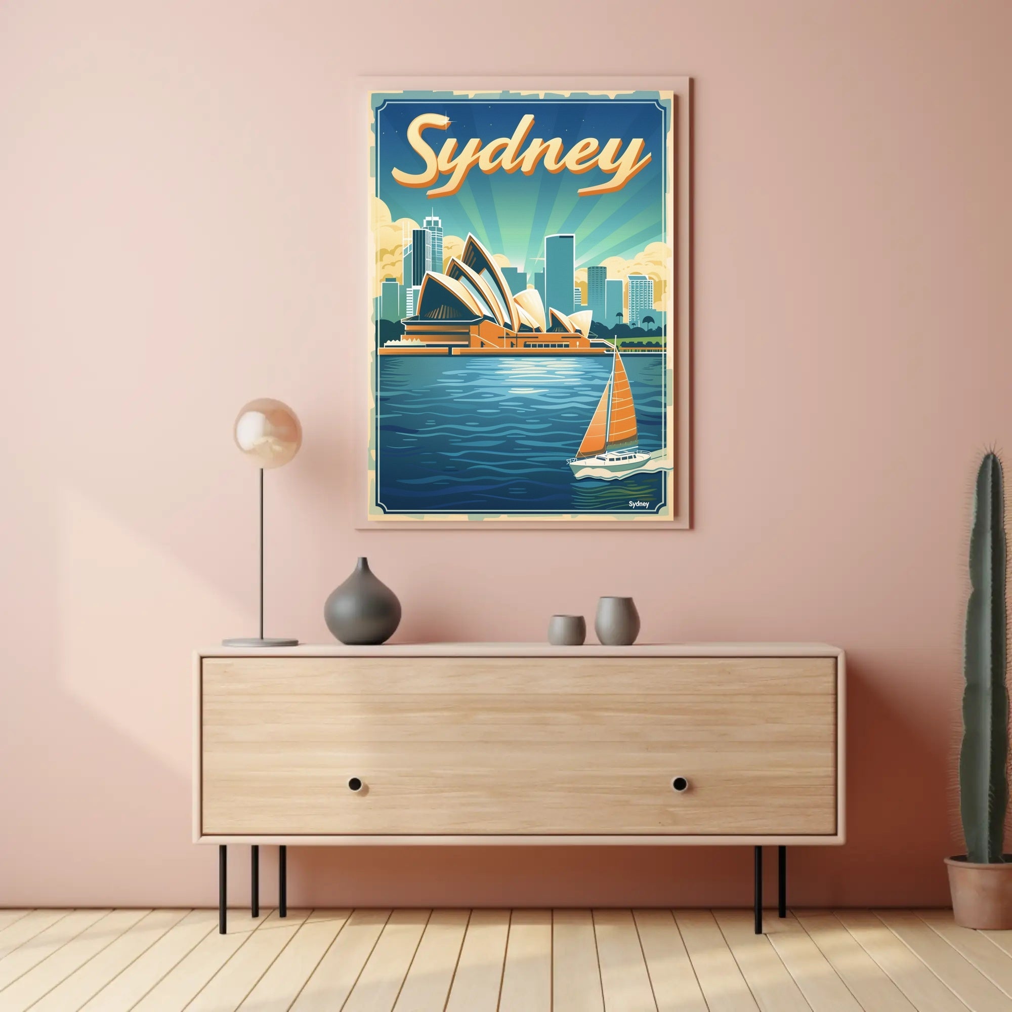 Sydney Opera House Travel Poster PosterGoat