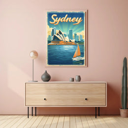 Sydney Opera House Travel Poster PosterGoat