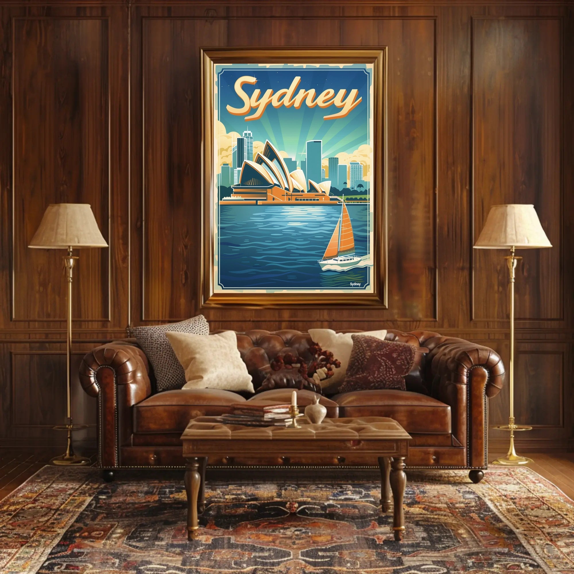 Sydney Opera House Travel Poster PosterGoat