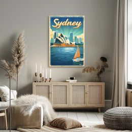 Sydney Opera House Travel Poster PosterGoat