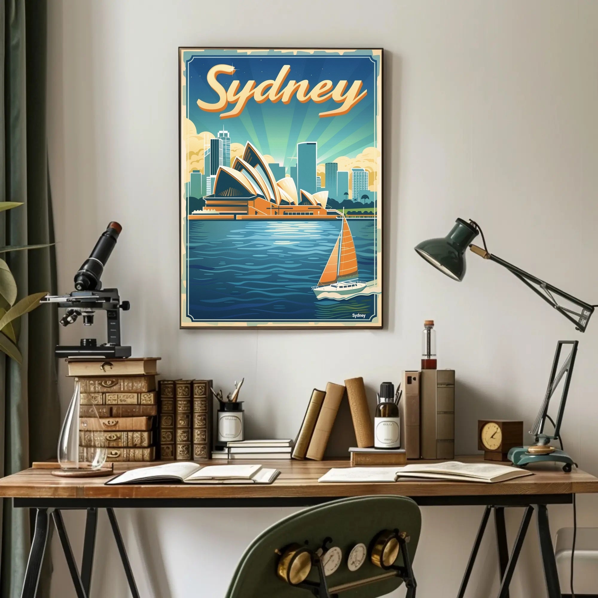 Sydney Opera House Travel Poster PosterGoat