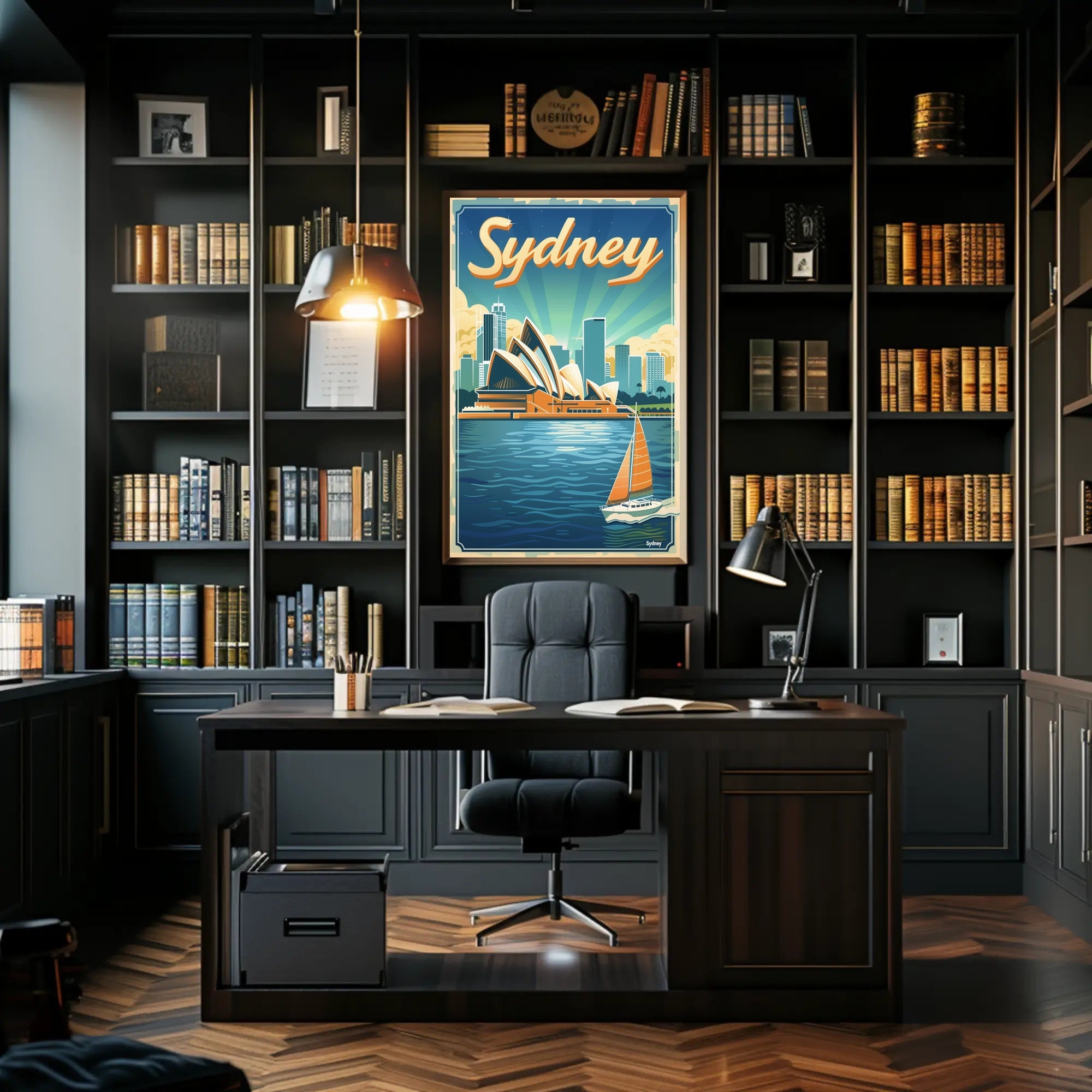 Sydney Opera House Travel Poster PosterGoat