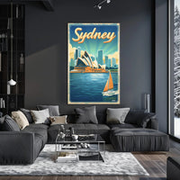 Sydney Opera House Travel Poster PosterGoat