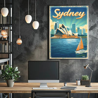 Sydney Opera House Travel Poster PosterGoat