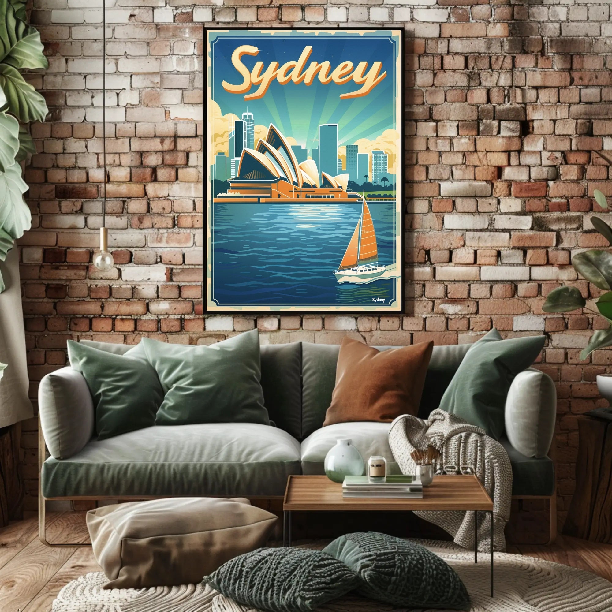 Sydney Opera House Travel Poster PosterGoat
