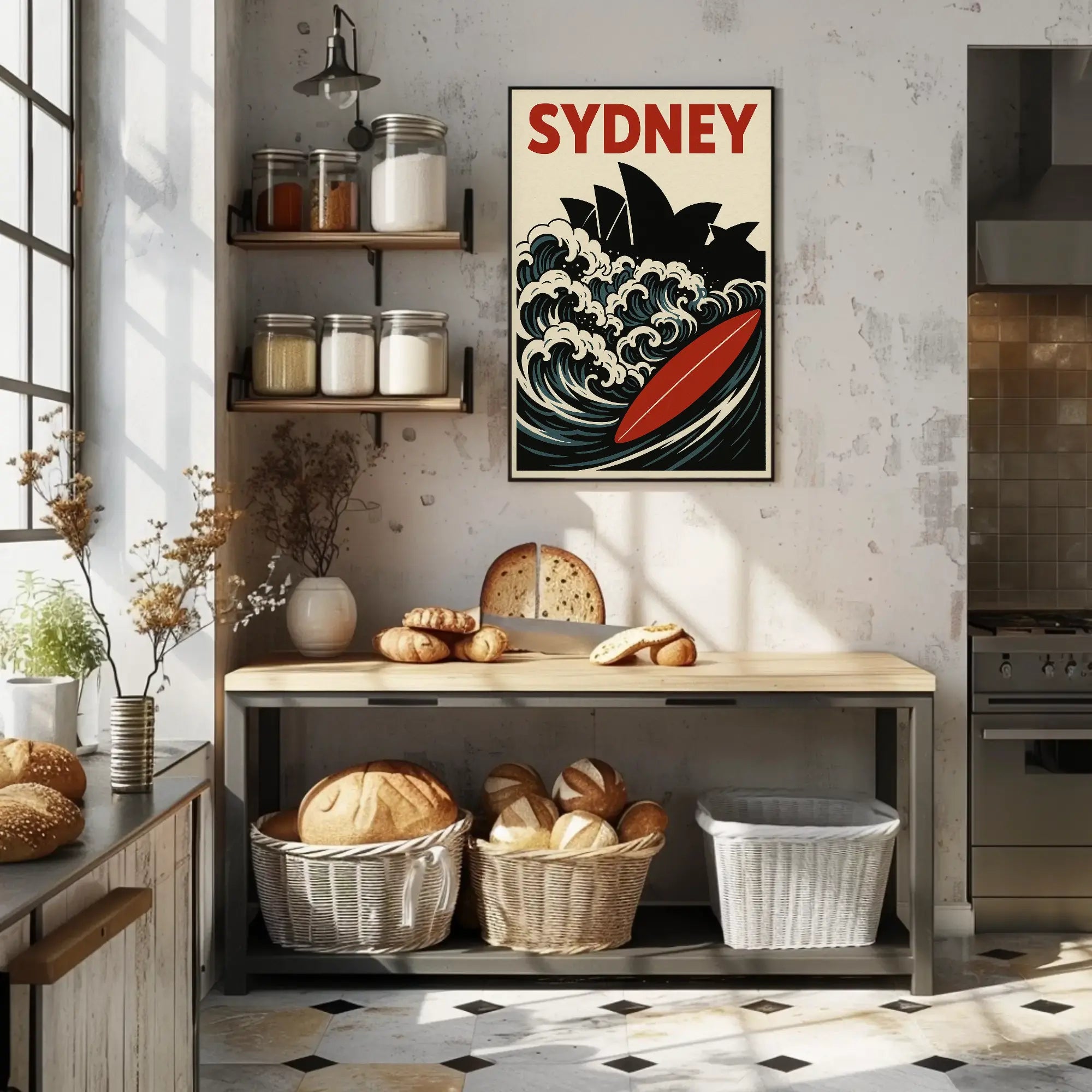 Sydney Surf Vibe Retro Travel Poster PosterGoat