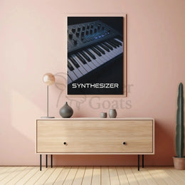 Synthesizer Instrument Electronic Music Abstract Poster PosterGoat