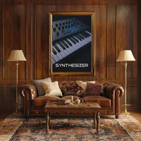 Synthesizer Instrument Electronic Music Abstract Poster PosterGoat