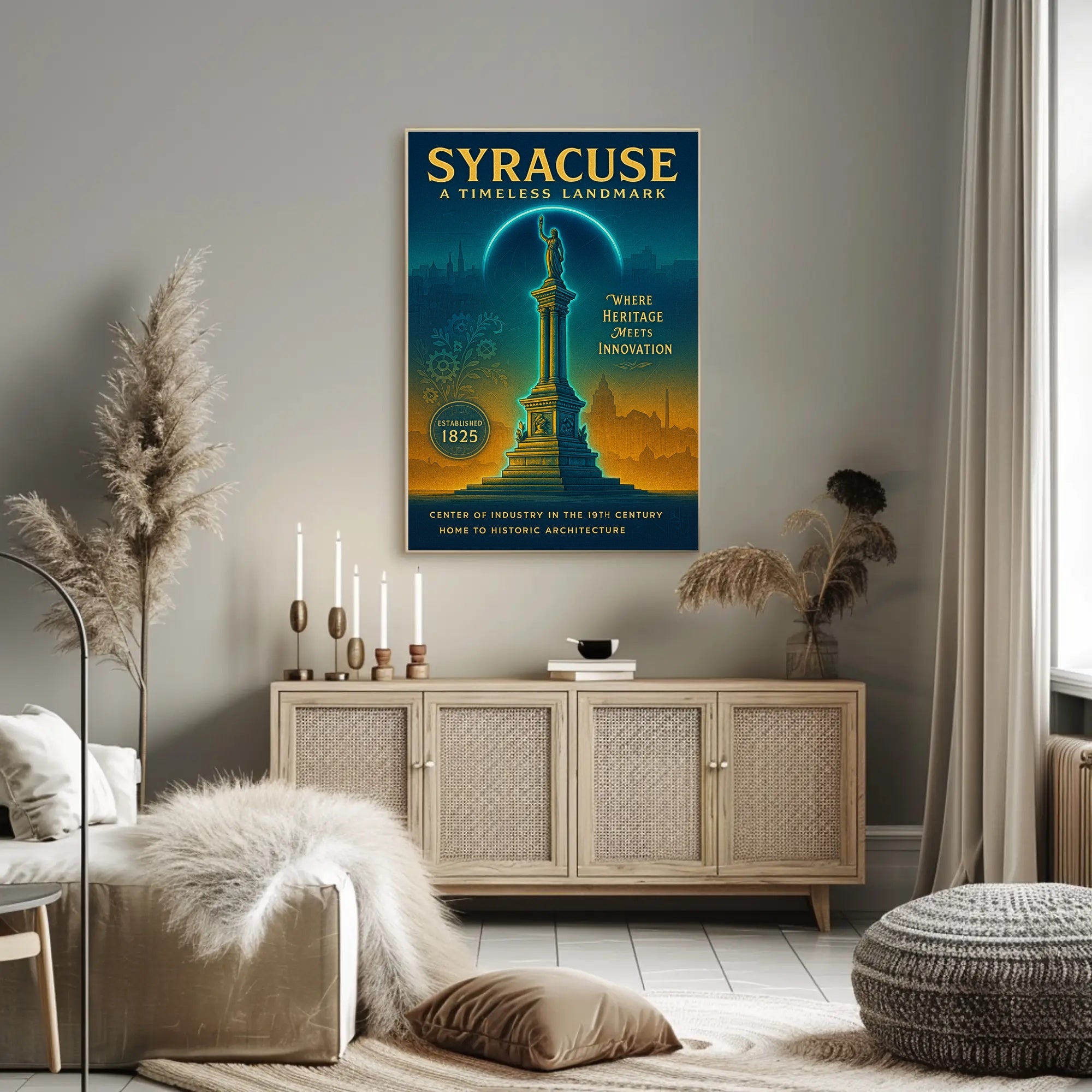 Syracuse A Timeless Landmark Poster PosterGoat