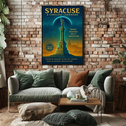 Syracuse A Timeless Landmark Poster PosterGoat