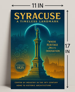 Syracuse A Timeless Landmark Poster PosterGoat
