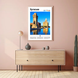 Syracuse New York Scenic Landscape Travel Poster PosterGoat