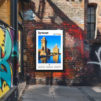 Syracuse New York Scenic Landscape Travel Poster PosterGoat