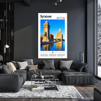 Syracuse New York Scenic Landscape Travel Poster PosterGoat