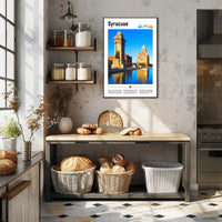 Syracuse New York Scenic Landscape Travel Poster PosterGoat