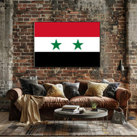 Syria National Flag Pride Country Flag Poster PosterGoat