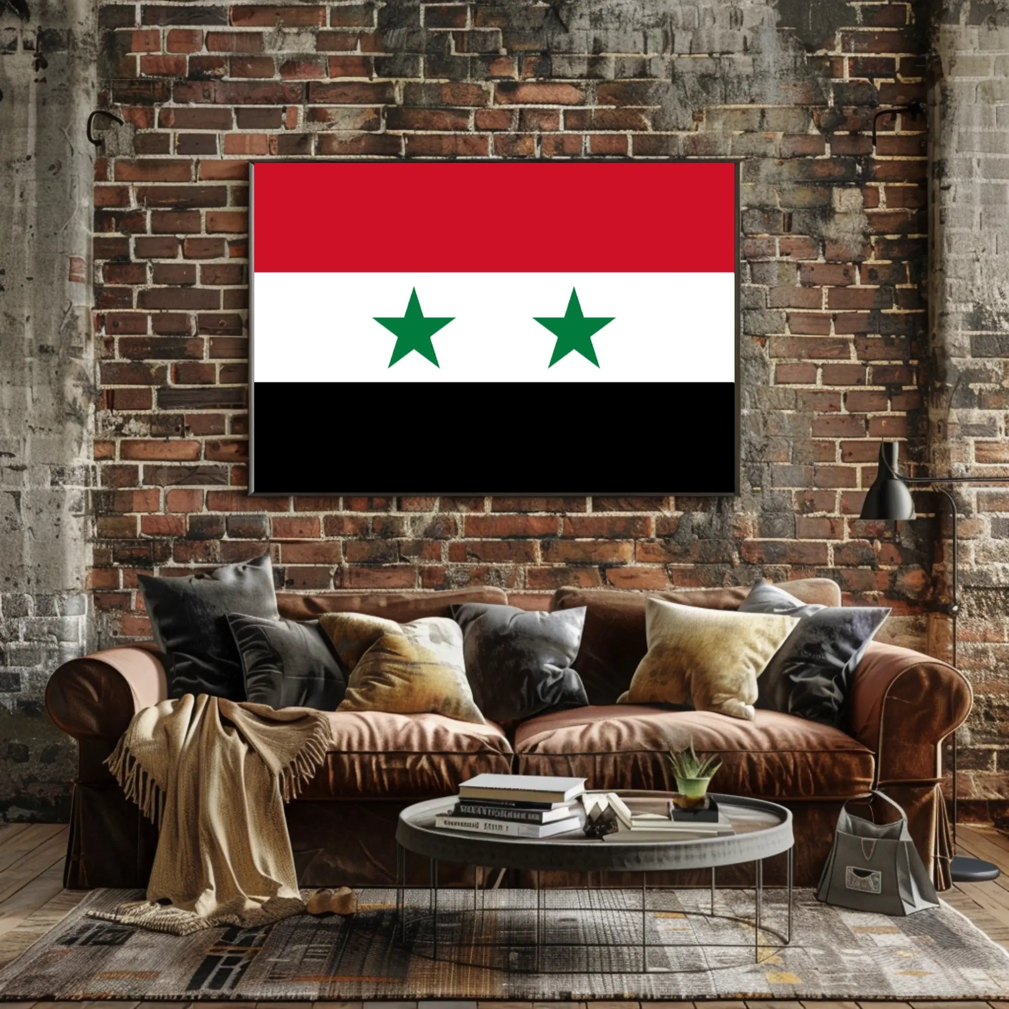 Syria National Flag Pride Country Flag Poster PosterGoat
