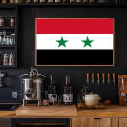 Syria National Flag Pride Country Flag Poster PosterGoat