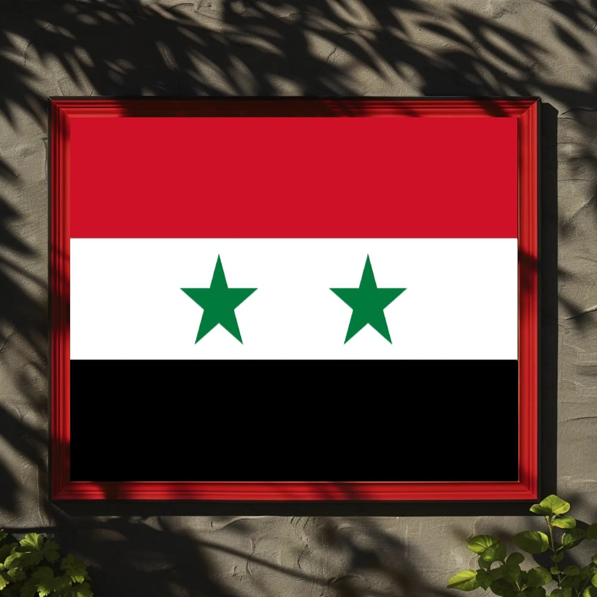 Syria National Flag Pride Country Flag Poster PosterGoat