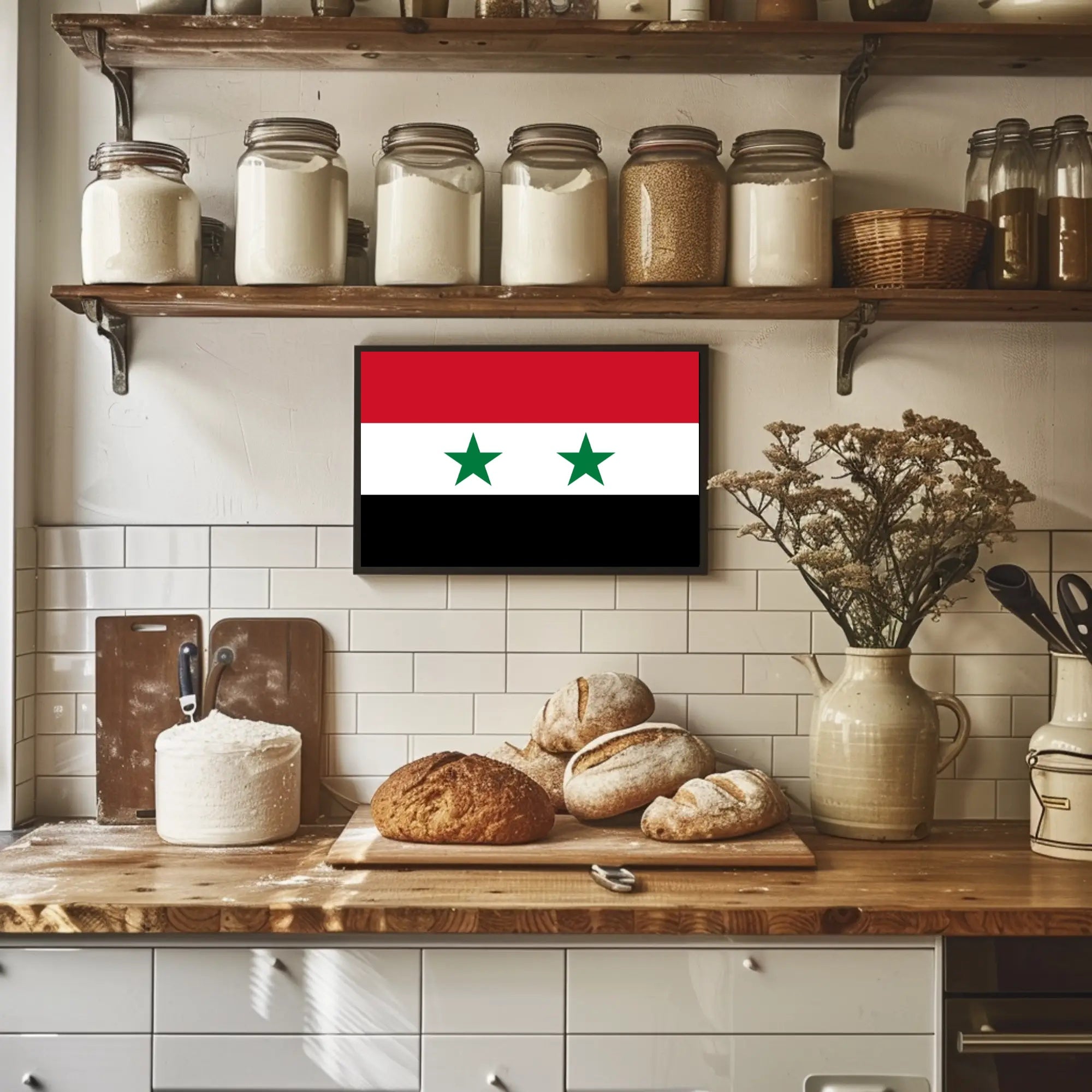 Syria National Flag Pride Country Flag Poster PosterGoat