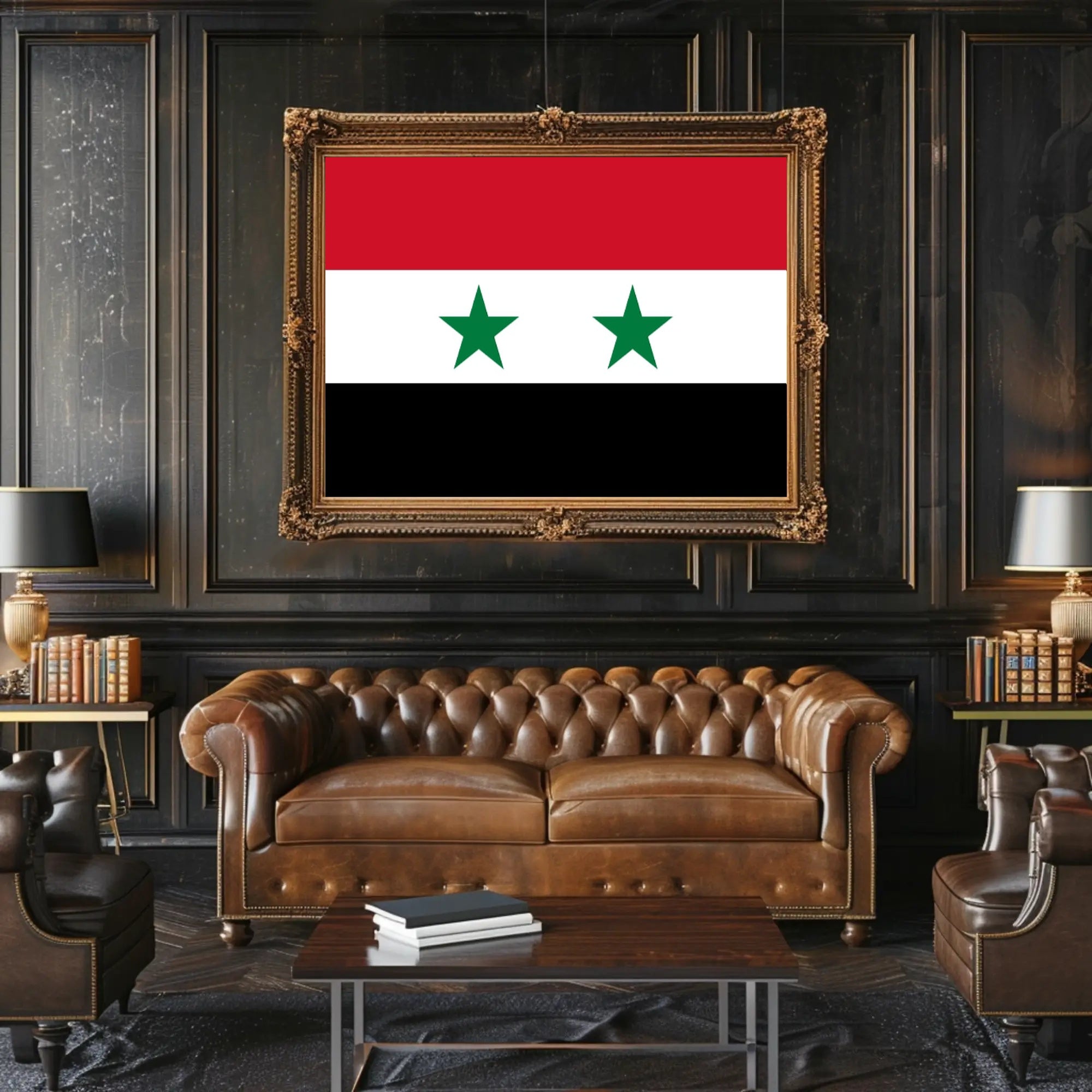 Syria National Flag Pride Country Flag Poster PosterGoat