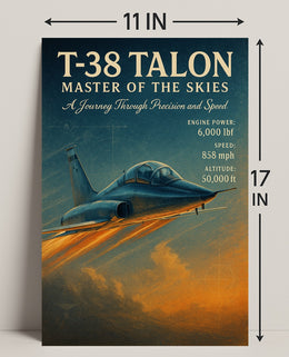 T-38 Talon Master Of The Skies Poster PosterGoat