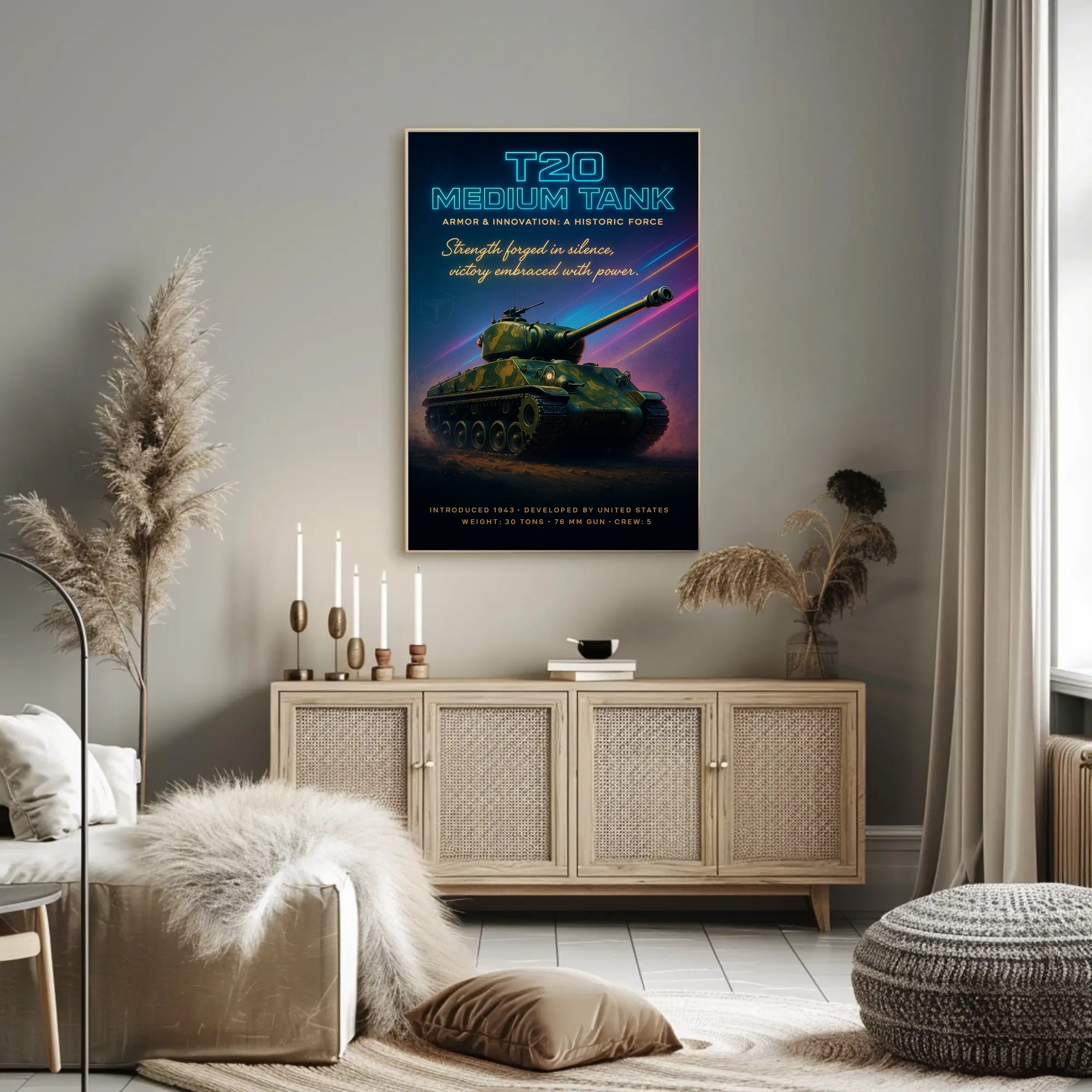 T20 Medium Tank Poster PosterGoat