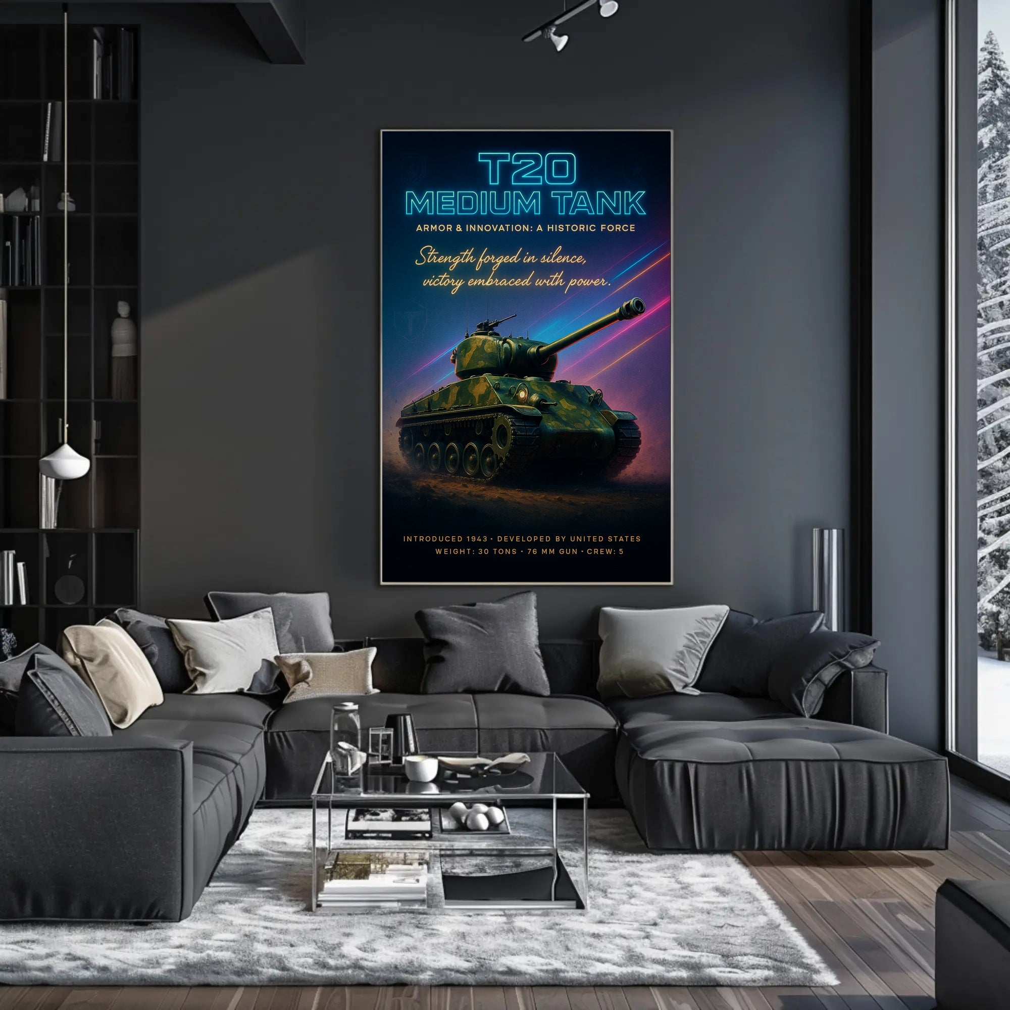 T20 Medium Tank Poster PosterGoat