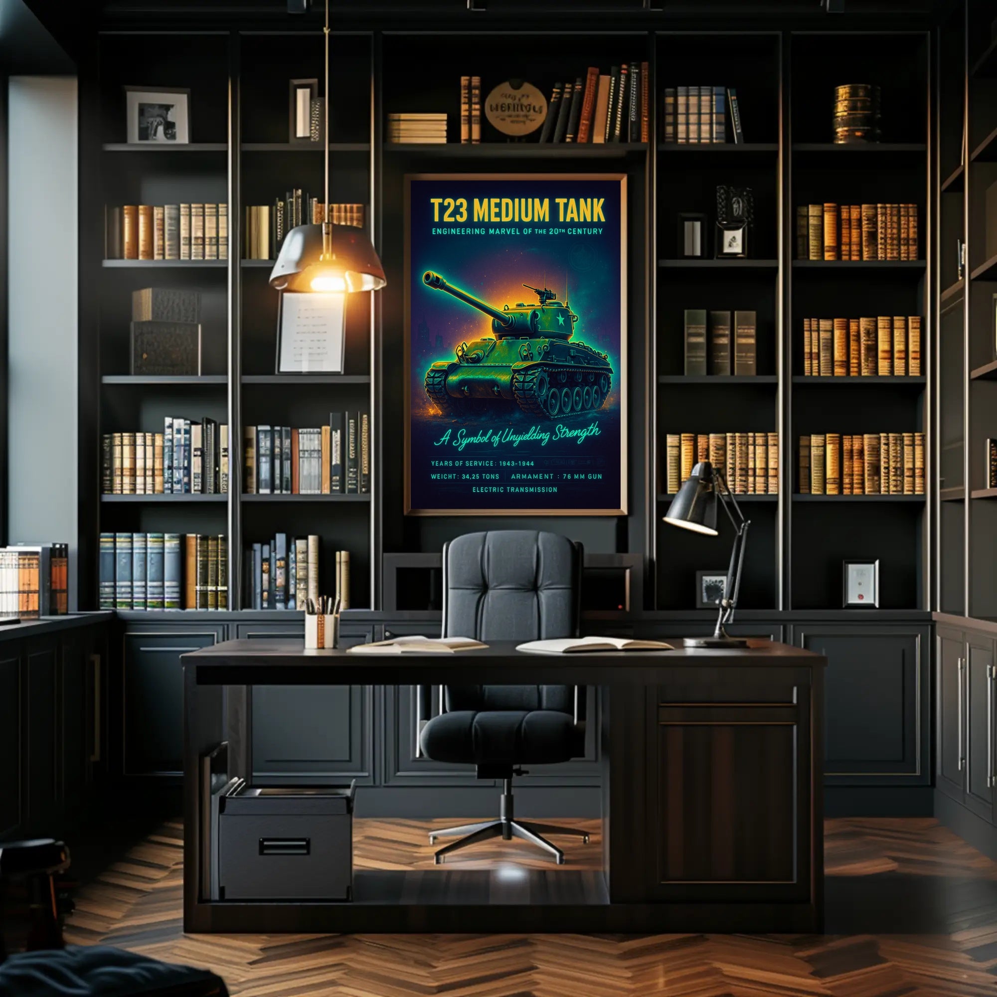 T23 Medium Tank Poster PosterGoat