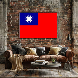 Taiwanese Pride Patriotic Country Flag Poster PosterGoat