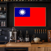 Taiwanese Pride Patriotic Country Flag Poster PosterGoat