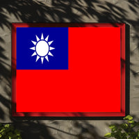 Taiwanese Pride Patriotic Country Flag Poster PosterGoat