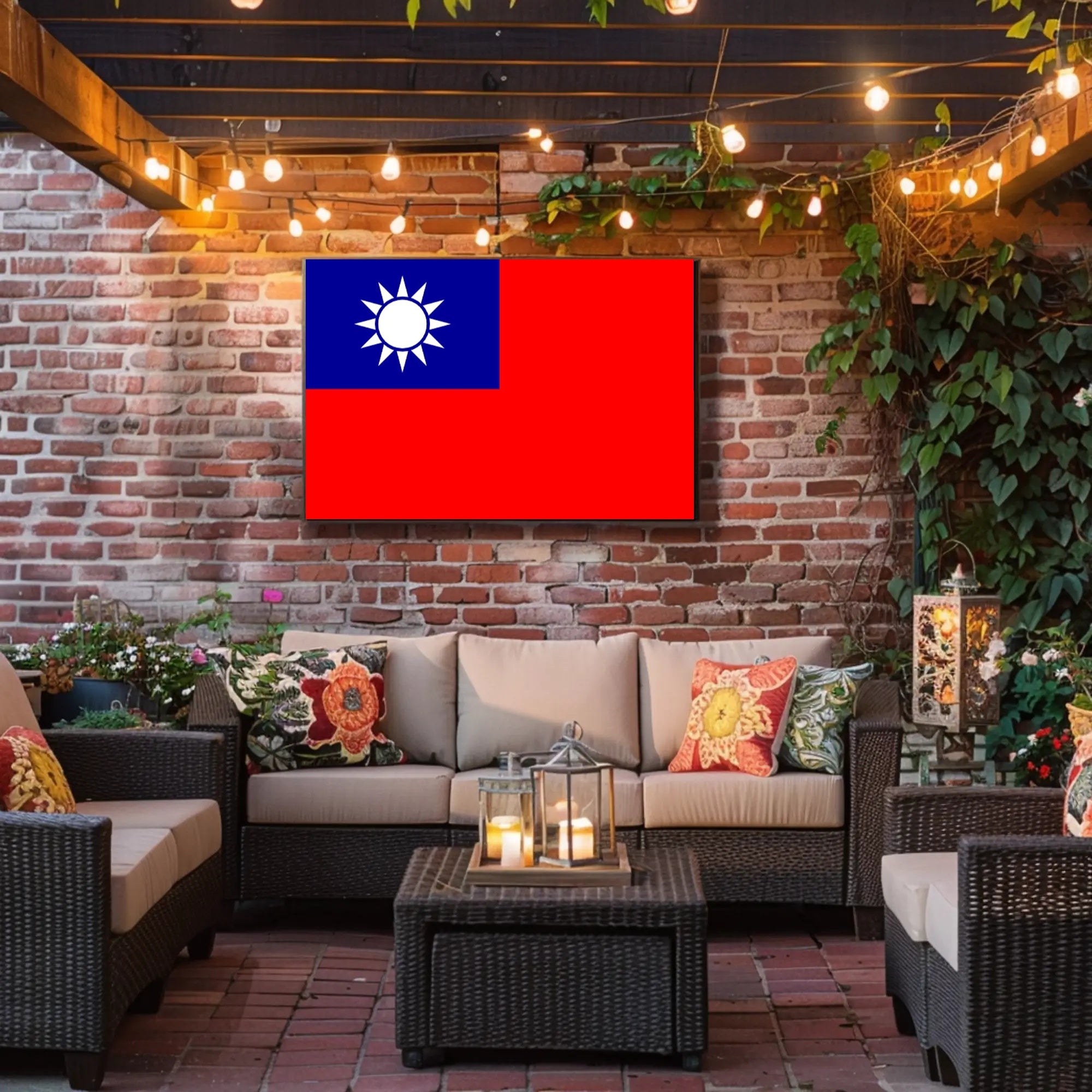 Taiwanese Pride Patriotic Country Flag Poster PosterGoat