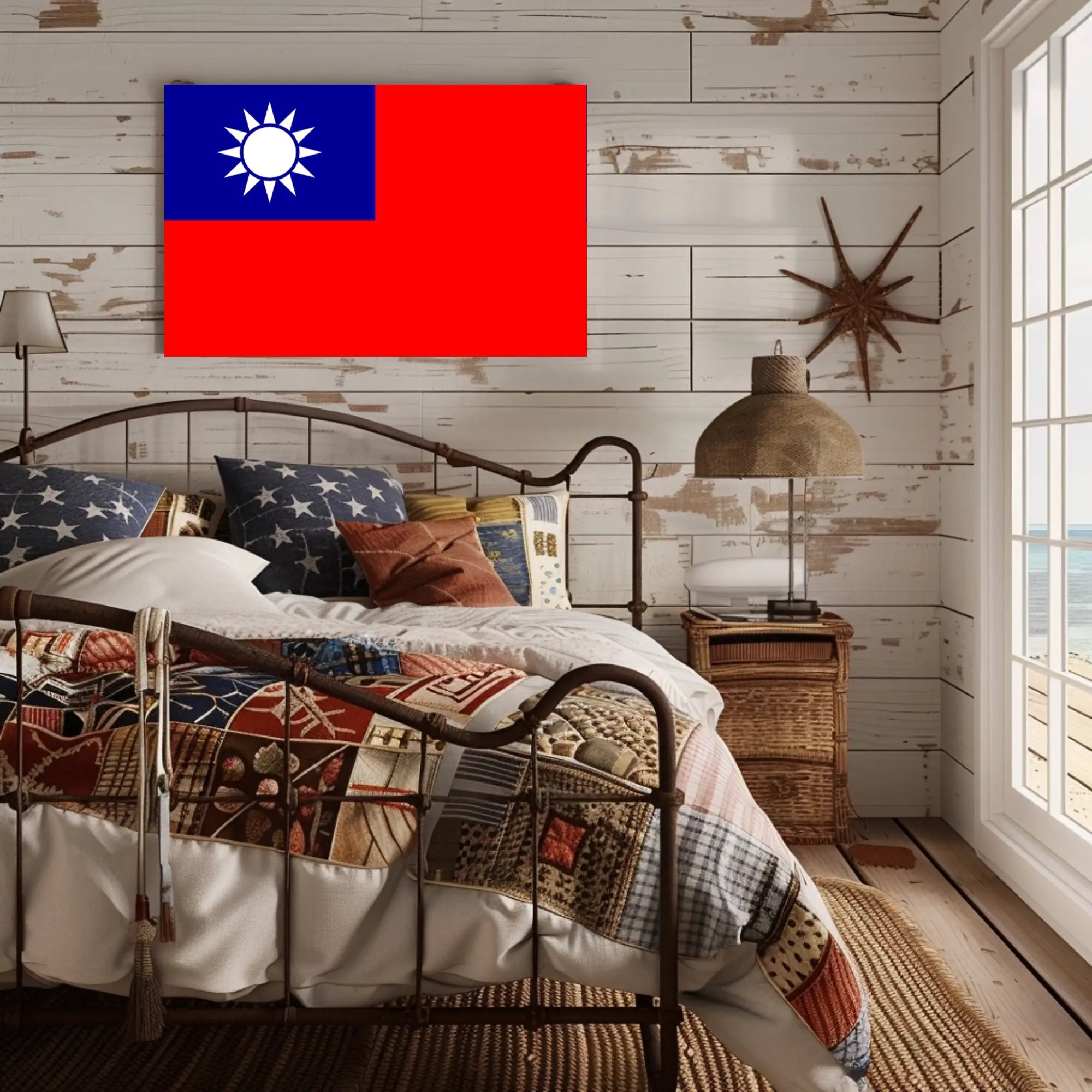 Taiwanese Pride Patriotic Country Flag Poster PosterGoat