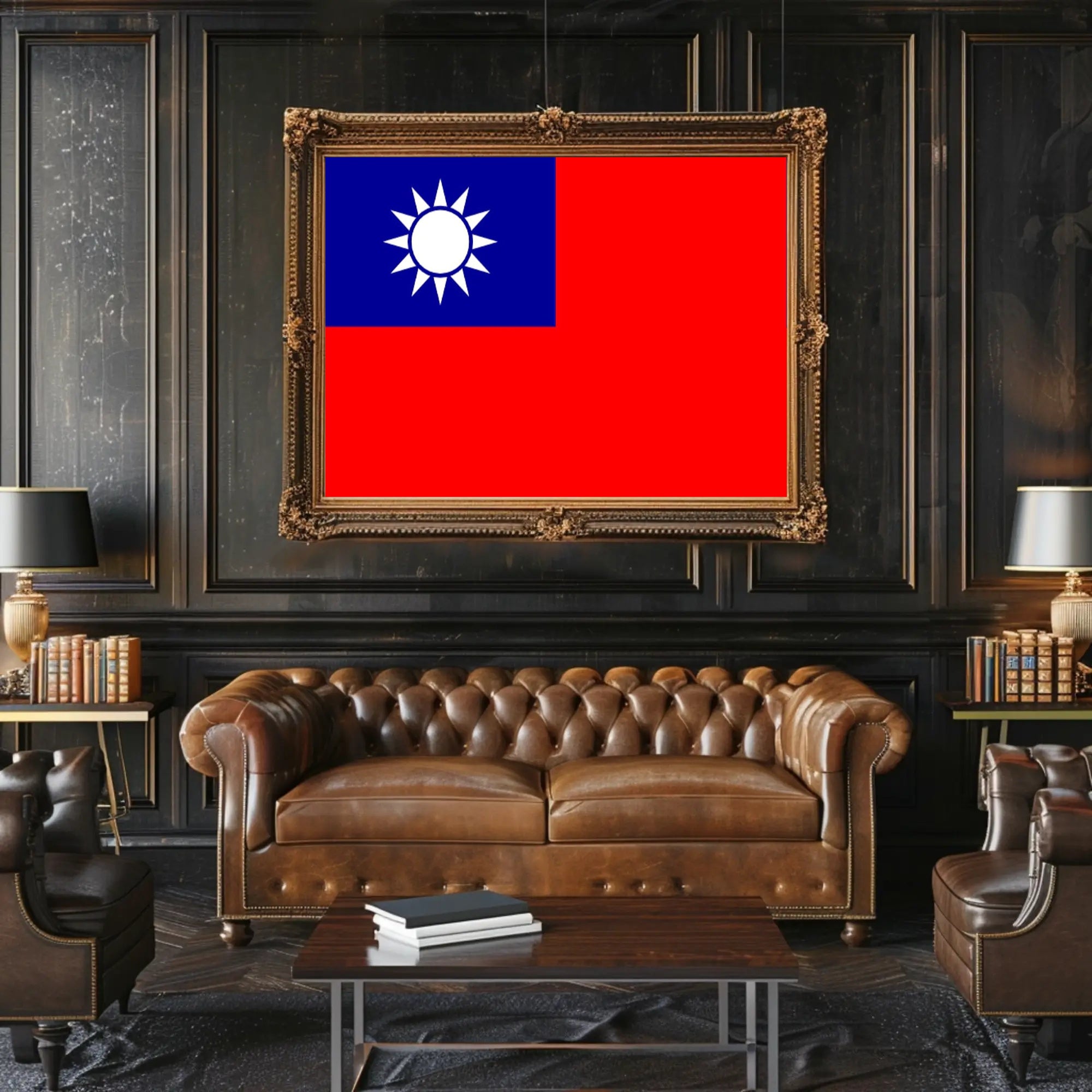 Taiwanese Pride Patriotic Country Flag Poster PosterGoat