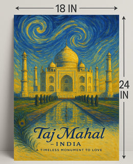 Taj Mahal A Timeless Monument To Love Poster PosterGoat