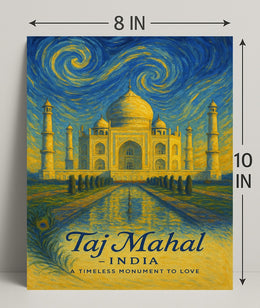 Taj Mahal A Timeless Monument To Love Poster PosterGoat