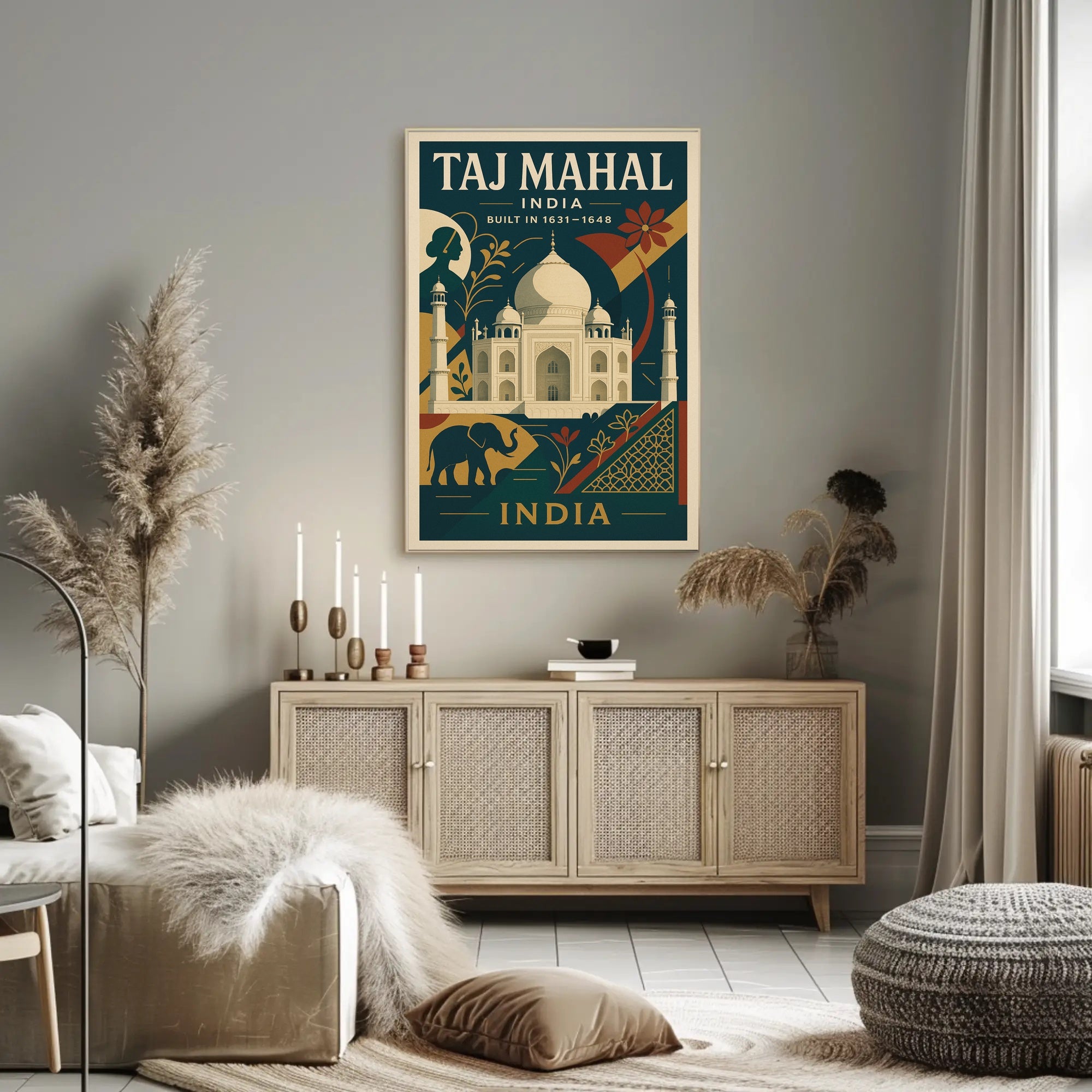 Taj Mahal Architectural Marvel Of Poster PosterGoat