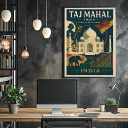 Taj Mahal Architectural Marvel Of Poster PosterGoat