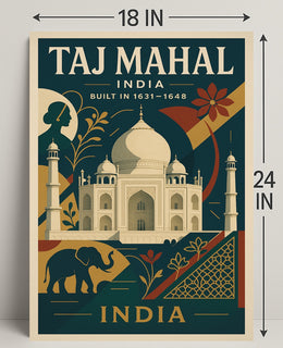 Taj Mahal Architectural Marvel Of Poster PosterGoat