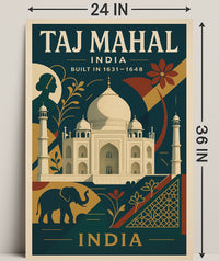 Taj Mahal Architectural Marvel Of Poster PosterGoat