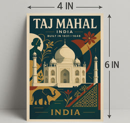Taj Mahal Architectural Marvel Of Poster PosterGoat