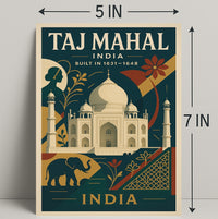 Taj Mahal Architectural Marvel Of Poster PosterGoat