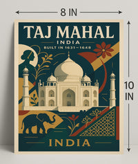 Taj Mahal Architectural Marvel Of Poster PosterGoat
