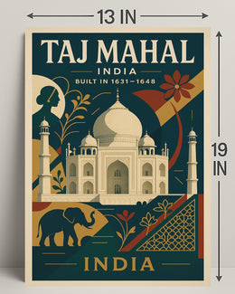 Taj Mahal Architectural Marvel Of Poster PosterGoat