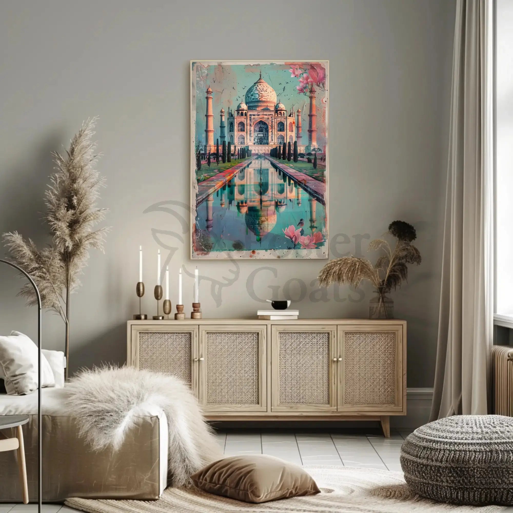 Taj Mahal Timeless Beauty Travel Poster PosterGoat