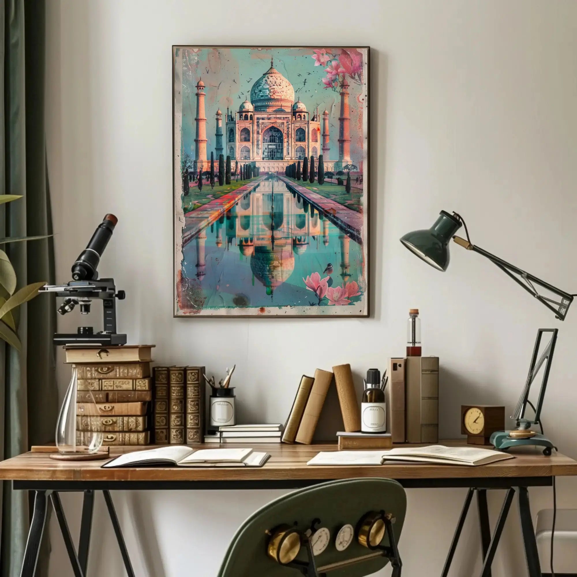 Taj Mahal Timeless Beauty Travel Poster PosterGoat